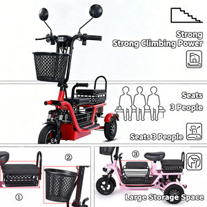 Nouveau scooter électrique à double moteur 800W pour personnes âgées 2025, adultes, charge utile de 300 kg, véhicules 48V, tricycles électriques à carrosserie ouverte, <span class=keywords><strong>3</strong></span> <span class=keywords><strong>roues</strong></span> - Product Image 3