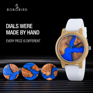 <span class=keywords><strong>BOBO</strong></span> BIRD Montre Homme Personnalisée à Quartz, Mode Loisir, Montre-Bracelet en Bois Coloré avec Cadran Laser et Échelle, Support de Personnalisation Reloj Hombre - Product Image 2