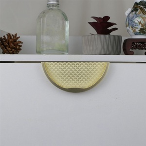 Nouvelle poignée intégrée à motif ondulé moderne en alliage de zinc durable pour armoire, commode, tiroirs et portes de placard pour la maison et le bureau - Product Image 3