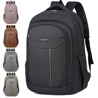 Mochila Clásica Unisex Oxford de Poliéster Duradera con Cremallera, Impermeable, con USB, para Negocios, Escuela, Regalo