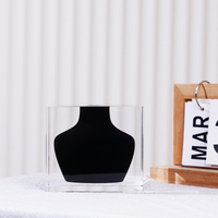 JR Doyers Bud Vase Soho Noir Couleur Simple Art Abstrait Home Decors Cadeau Spécial pour Ami/Famille