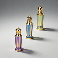 Flacon de parfum Attar 12 ml très demandé, flacons Attar fantaisie 12 ml avec tête roll-on en métal