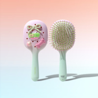Brosse démêlante massante à coussin d'air parfumée de la série Fruity Breeze, brevetée, avec nettoyage gratuit, cadeau idéal pour les filles