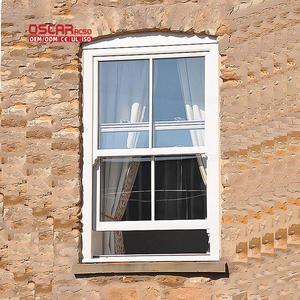 Ventanas de puerta corredera de aluminio Mosquitera de doble acristalamiento Diseño de tres pistas Casa Villa Apartamento Levantar la ventana - Product Image 2