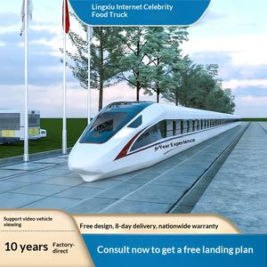 Modèle de voiture de restauration pour train à grande vitesse, voiture de restauration sur rail, voiture de restauration Fuxing, voiture de restauration pour train à grande vitesse, modèle de voiture de restauration pour influenceurs - Product Image 1