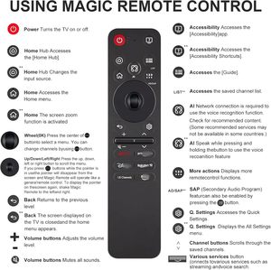 Control Remoto por Voz para Control Remoto Mágico (MR25GA) con Soporte de Puntero de IA para Televisores <span class=keywords><strong>LG</strong></span> - Product Image 5