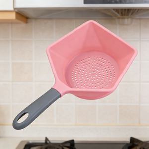 Passoire de cuisine pliable avec poignée en silicone de qualité alimentaire, compatible lave-vaisselle, gain de place, pour la cuisine domestique - Product Image 4
