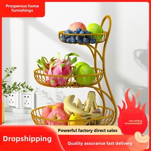 Metal meyve tabağı organizatör Dropshipping yemek masası & oturma odası kahve aperatif raf Pot depolama masaüstü meyve sepeti - Product Image 3