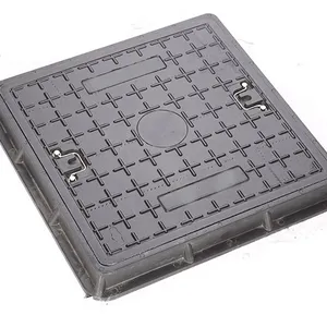 Square 400*400 Fiber Glass FRP plastic/composite manhole cover with frame
