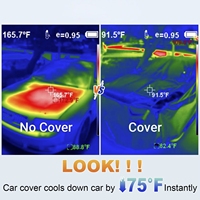 Housse de voiture complète MELCO SUV, imperméable, résistante aux intempéries, protection contre les UV, la grêle et la neige, polyester, 100% protection UV, universelle