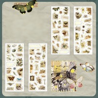 Hojas de Pegatinas Decorativas Pre-cortadas de Washi, con Diseños de Animales Adorables, Creativas, Duraderas y Ecológicas, para Cuadernos Hechos a Mano