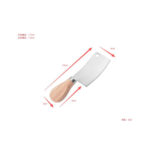 Mini Kitchen Knife Stainless Steel Oak Handle Multi Purpose For Fruit Butter Cheese 3.9 In Blade High Polish Finish - Product Image 3