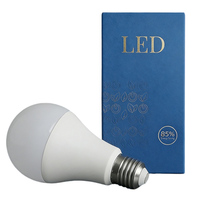 Ampoule LED A19 18W en plastique, lumineuse, E27, pour usage domestique, commercial et en entrepôt