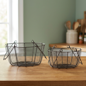 Metal Wire Vegetables <b>Basket</b> Set of 2 pcs - Product Image 3