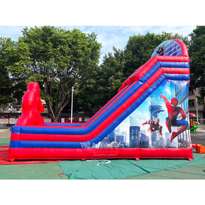 Tobogán Inflable Gigante de Spiderman, Tobogán Acuático de Grado Comercial, Tobogán Inflable Seco con Temática de Superhéroes para Alquiler en Eventos - Product Image 6