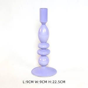 Décoration de noël grande décoration de noël ornements bougies avec des bougeoirs de cylindre de verre de cristaux - Product Image 5