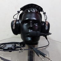 Casque d'aviation de casque volant d'aviation de pilote bon marché (casque de pilote antibruit)