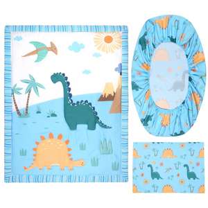 Ensemble de literie pour berceau de bébé garçon avec couverture de bébé, drap de berceau, taie d'oreiller, ensemble de literie pour chambre d'enfant - Product Image 6