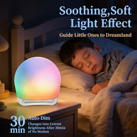 Nouvelle lampe arc-en-ciel transfrontalière en silicone multicolore pour enfants, avec poignée, à commande tactile, protectrice des yeux et anti-stress, petite taille