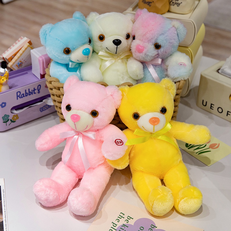 Wholesale Teddy Bear Luminous Stuffed Toys - Rainbow LED Plush