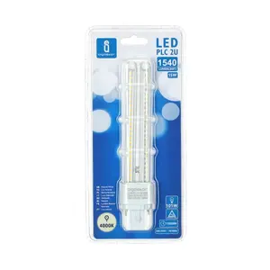 Tubo LED 2U 15W, ad alta efficienza energetica, luce bianca, compatibile con apparecchi di illuminazione, ideale per l'illuminazione in uffici e... - Product Image 3