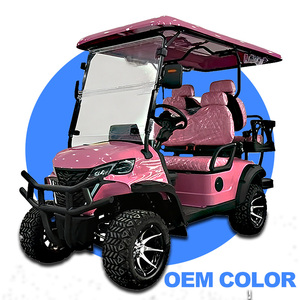 Carrito <span class=keywords><strong>de</strong></span> Golf Eléctrico Todoterreno <span class=keywords><strong>de</strong></span> 4 Plazas con Batería <span class=keywords><strong>de</strong></span> Litio, Motor <span class=keywords><strong>de</strong></span> CA <span class=keywords><strong>de</strong></span> 60V, Luces LED <span class=keywords><strong>de</strong></span> Alta Resistencia para Resorts, Comunidades, <span class=keywords><strong>Hoteles</strong></span> y Fábricas - Product Image 1