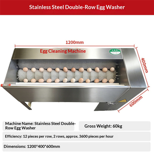 Professional Poultry Farming Egg Washing Machine Automatic Feed Egg Sorting Washer - Product Image 5