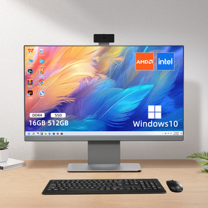 PC de bureau professionnel tout-en-un de haute qualité 23.8 pouces FHD IPS écran LCD 9e générations I9 <span class=keywords><strong>9900</strong></span> 512gb SSD 16g DDR4 RAM - Product Image 1