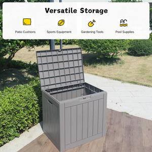 Eco-friendly per tutte le stagioni di aggiornamento di plastica per esterni mobili per esterni piccola scatola di stoccaggio contenitore armadietto - Product Image 5