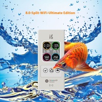 Shimo Technology 8.0 pH Température TDS Testeur de qualité de l'eau d'aquarium multifonctionnel Détecteur en ligne avec conception de type fendu