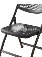 Chaise pliante commerciale d'intérieur et d'extérieur de haute qualité avec cadre en métal et siège en plastique PP, capacité de charge de 150 kg, pour salon