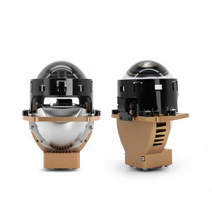 Phares de voiture 24V en aluminium Bi-Xénon à lentille LED, double coupelle, 65W haute puissance, avec feux de croisement et de route intégrés, pour Cruze - Product Image 2