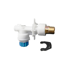 Valvola di riempimento con attacco filettato in ottone e tappo blu per sistemi di approvvigionamento idrico - Product Image 1