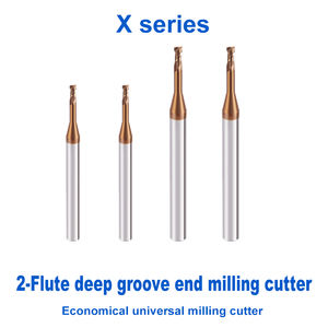 High-Grade <span class=keywords><strong>2</strong></span>-flute alur dalam pabrik ujung datar ekonomis pemotong pengolahan Universal dapat disesuaikan OEM ODM mendukung X Series - Product Image 2