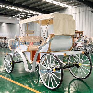 Carruajes Reales Más Populares, Carruaje de Boda Real, Carruaje Turístico al Aire Libre de 6 Plazas, Carruaje Eléctrico de <span class=keywords><strong>Cenicienta</strong></span> con Caballos - Product Image 2