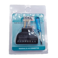 Carte de dérivation Ethernet OKYN250815 à 8 broches RJ45 avec bornes à vis pour l'automatisation industrielle