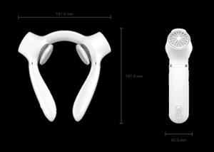 Nouveauté : Ventilateur de cou portable et rechargeable 4000 mAh, sans pales, à LED, pour le sport et l'été, avec fonction eau froide pressée - Product Image 4