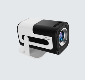 Mini projecteur portable avec support réglable, projecteur vidéo HD natif 1280×720P, projecteur de cinéma maison - Product Image 4