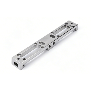 ฐานแท่นเชิงเส้นสแตนเลส/อะลูมิเนียม ผลิตด้วยเครื่อง CNC สำหรับอุปกรณ์เซมิคอนดักเตอร์ โมดูลเชิงเส้นสุญญากาศความแม่นยำสูง แบบเจาะรู - Product Image 3