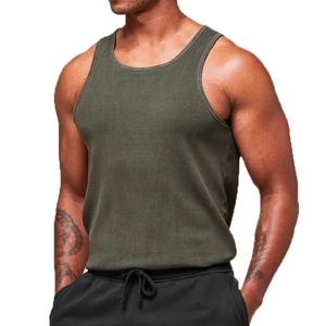 100% Cotton Knitted Casual <b>Singlet</b> <b>for</b> <b>Men</b> in Summer Thin Plain Color Fitness Daily Wear Plus Size Trendy - Product Image 3