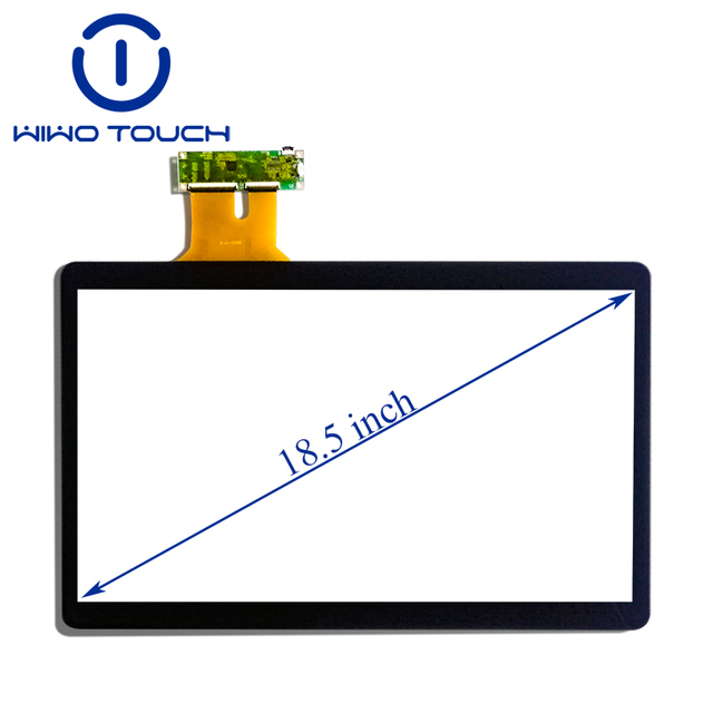 Custom Size PCAP Touch Screen 18.5 Inch Industrial LCD Display Touch Screen Projected Glass Capacitive Touch Panel