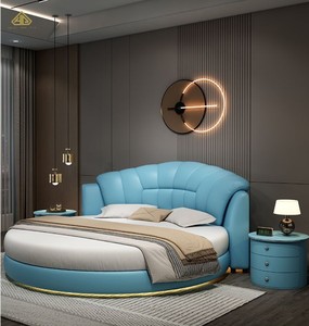 Letto Matrimoniale <span class=keywords><strong>di</strong></span> <span class=keywords><strong>Lusso</strong></span> Moderno <span class=keywords><strong>di</strong></span> Alta Qualità, Elegante Arredamento per Camera da Letto <span class=keywords><strong>di</strong></span> Fascia Alta, Suite King/Queen Size per Casa, Hotel e Villa - Product Image 5