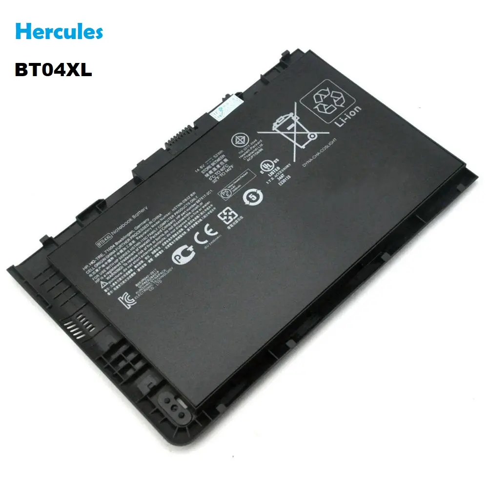 BT04XL Originele Laptop Batterij 14.8V 3400Mah (52Wh) 4Cell Voor Hp Elitebook Folio 9480M 9470M Laptop Batterij