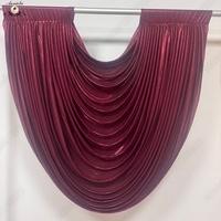ANNIELU Tissu Scintillant Métallique à Rayures en Spandex pour Décoration de Fond de Scène de Mariage, Rideau de Scène, Décoration d'Événements et Cérémonies