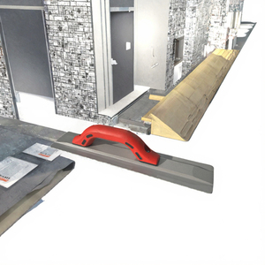 Truelle industrielle en béton de magnésium avec lame carrée et poignée ergonomique - Product Image 3