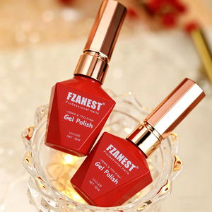 Esmalte de <span class=keywords><strong>Uñas</strong></span> en Gel FZN TPO FREE HEMA FREE, Colección de Color Rojo Navidad, <span class=keywords><strong>Pintura</strong></span> de <span class=keywords><strong>Uñas</strong></span> <span class=keywords><strong>Semipermanente</strong></span> de 15 ml, Set de Colores Franceses Magníficos - Product Image 3