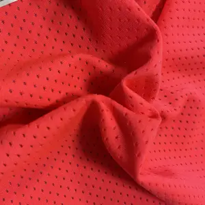 Make to order 100%polyester mesh fabric clothing for sports clothes and School uniform jacket fabric