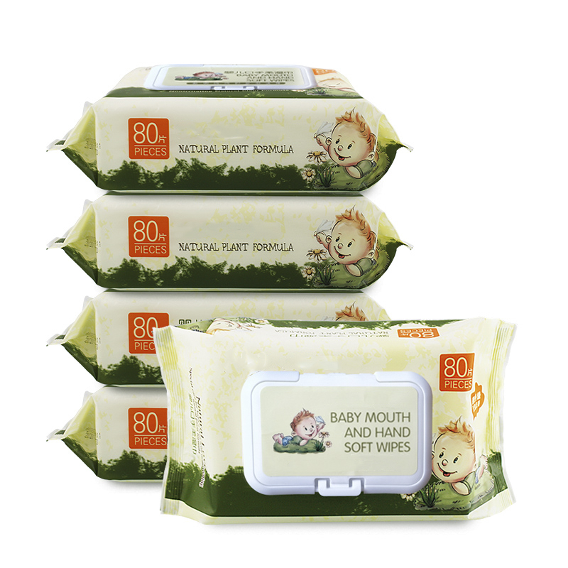 Sinh Thái Phân Hủy Sinh Học Tre Thân Thiện Với Môi Hữu Cơ Tự Nhiên Nhạy Cảm Da Bán Buôn Baby Wet Wipes