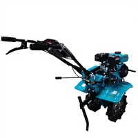 Mini tractor de arrastre tipo 800 TL1WG3.8 50FQ con motor de gasolina y caja de cambios con transmisión por cadena, equipo agrícola para surcos estrechos.