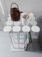 Porte-revues design d'art en métal, table basse moderne, présentoir et comptoir, 1 pièce
